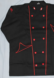 Chaqueta negra para chef CF05